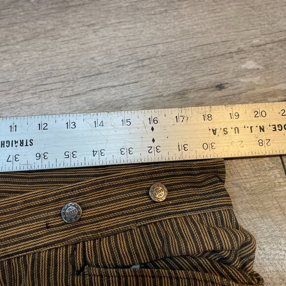 VTG Vah Maker two-toned striped saddle carpenter Pants Made In USA Size 38 / 40 - Picture 5 of 8